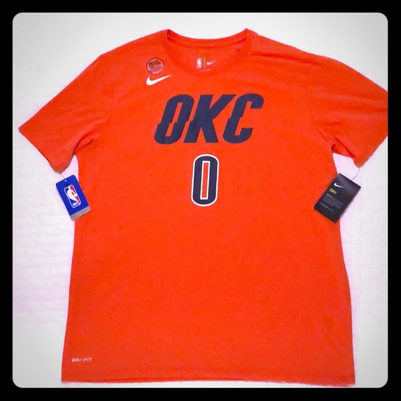 russell westbrook orange shirt